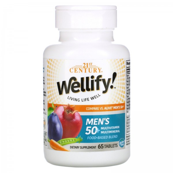 21st Century Wellify мультивитамины и мультиминералы для мужчин старше 50лет 65таблеток