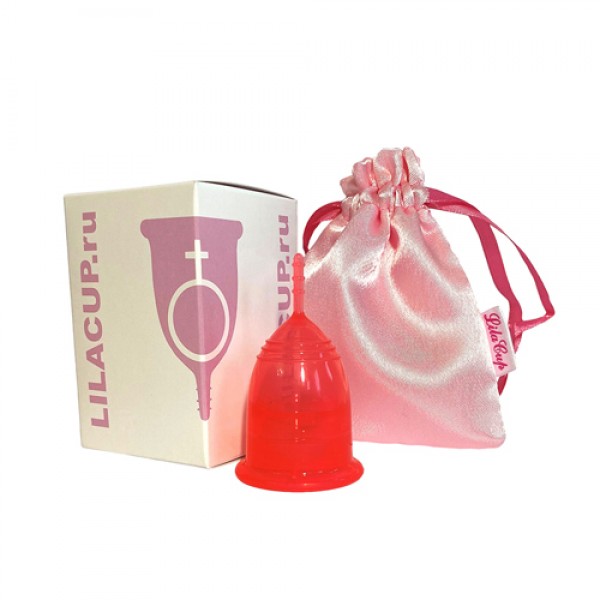 LilaCup Чаша менструальная 'Атлас Премиум', красная M 22 мл