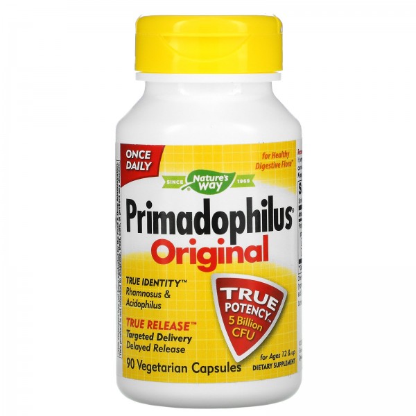 Nature's Way Пробиотик Primadophilus для детей старше 12 лет 5 млрд КОЕ 90 вегетарианских капсул