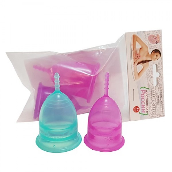 LilaCup Набор менструальных чаш, размеры M и S 2 шт