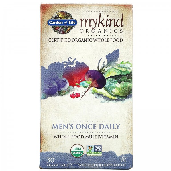 Garden of Life MyKind Organics Men's Once Daily 30 Vegan Tablets