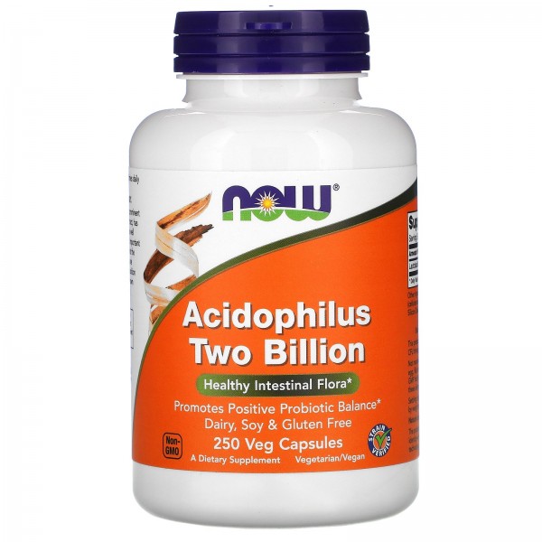 Now Foods Acidophilus Two Billion 250 Veg Capsules