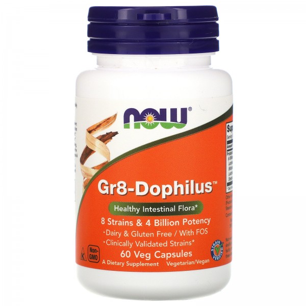 Now Foods Пробиотик Gr8-Dophilus 60 растительных к...