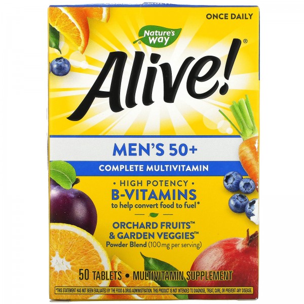 Nature's Way Alive! Мультивитамины для мужчин стар...