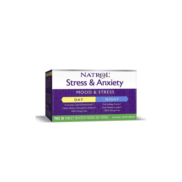 Natrol Анти-стресс комплекс Stress&Anxiety Day+Nig...
