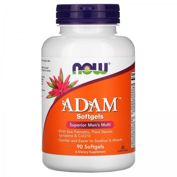 Now Foods Мужские витамины ADAM 90 мягких капсул...