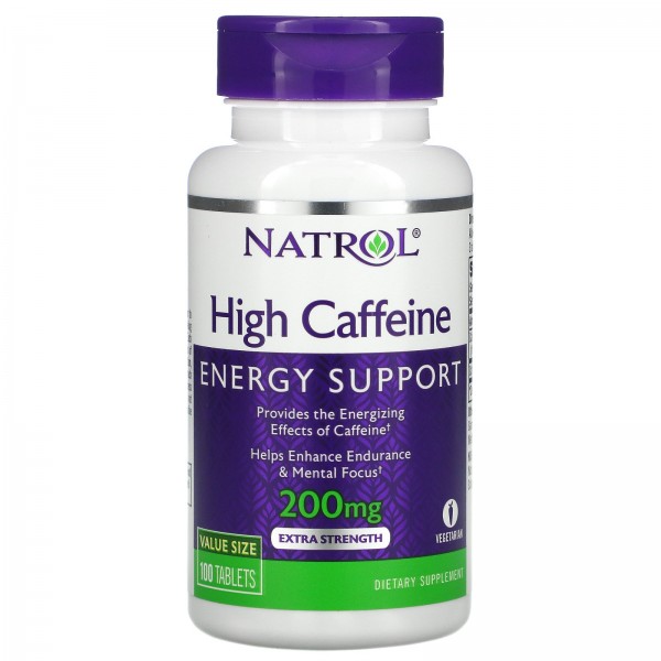 Natrol Кофеин 200 мг 100 таблеток