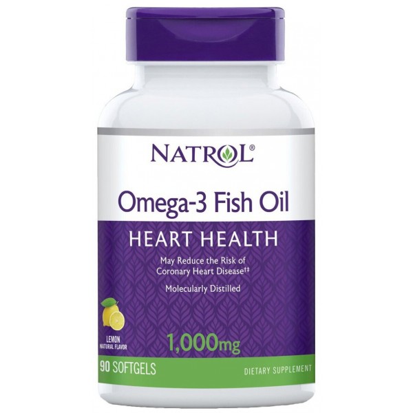 Natrol Омега-3 Рыбий жир 1000 мг 90 софтгель...