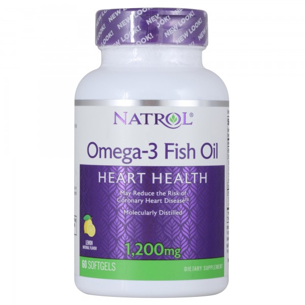 Natrol Омега-3 Рыбий жир 1200 мг 60 софтгель