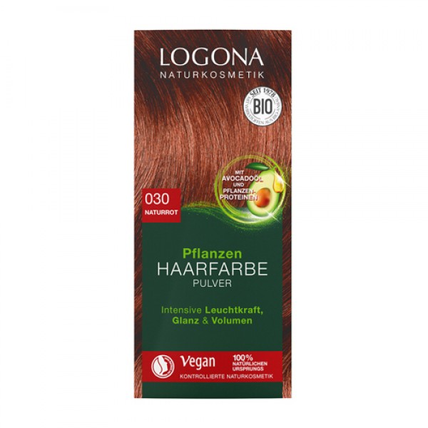 Logona Краска растительная для волос 030 `Натуральный рыжий` 100 г