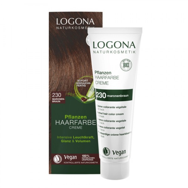 Logona Крем-краска для волос `Коричневый каштановый` 150 мл
