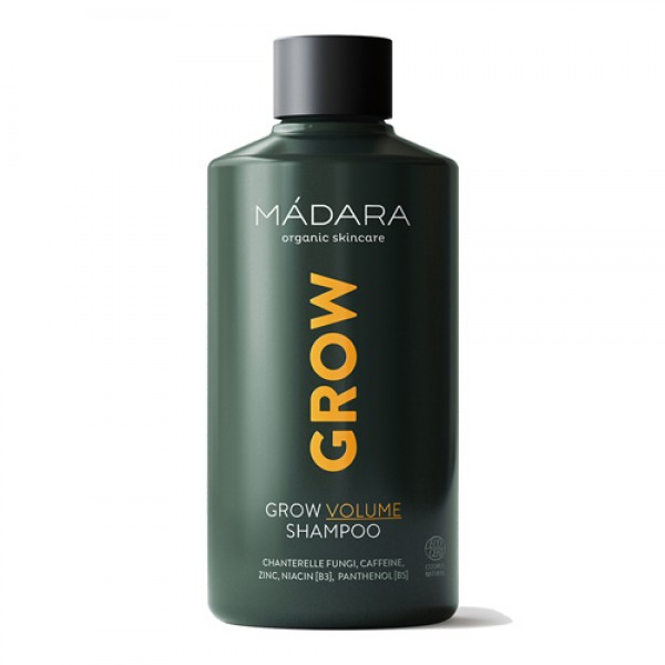 Madara Шампунь `Grow volume`, для укрепления и роста волос, органический, без химических отдушек и парабенов 250 мл