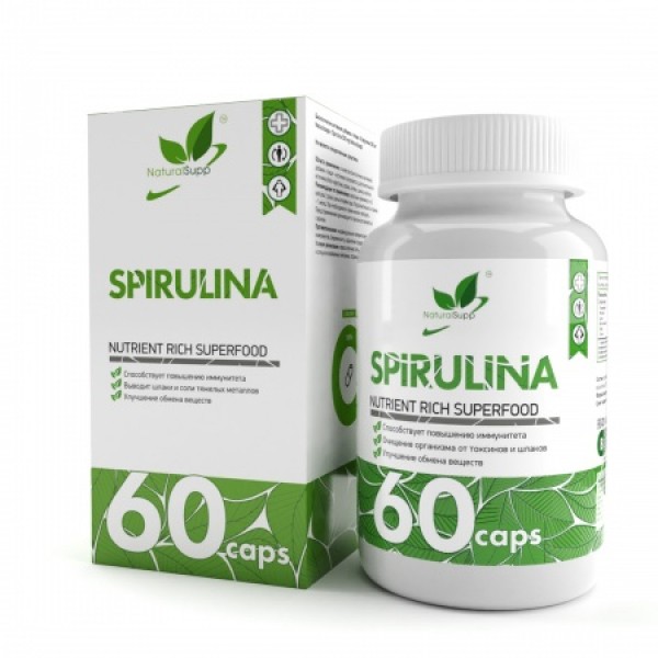 NaturalSupp Спирулина 500 мг 60 капсул...