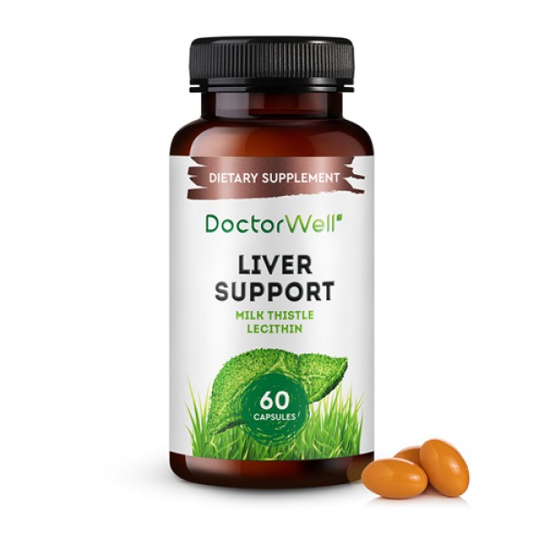 DoctorWell Комплекс для печени `Liver Support` 60 капсул