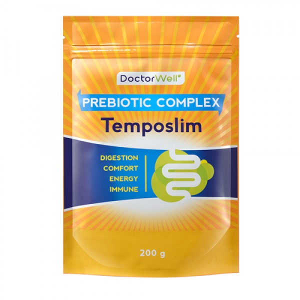DoctorWell Комплекс пребиотиков для кишечника и желудка с инулином и клетчаткой `TempoSlim` 200 г