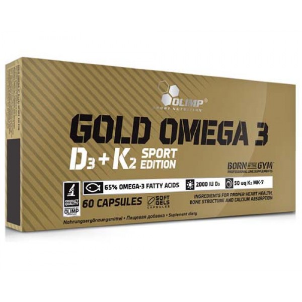 OLIMP Gold Омега-3 D3+K2 Sport Edition 60 капсул...