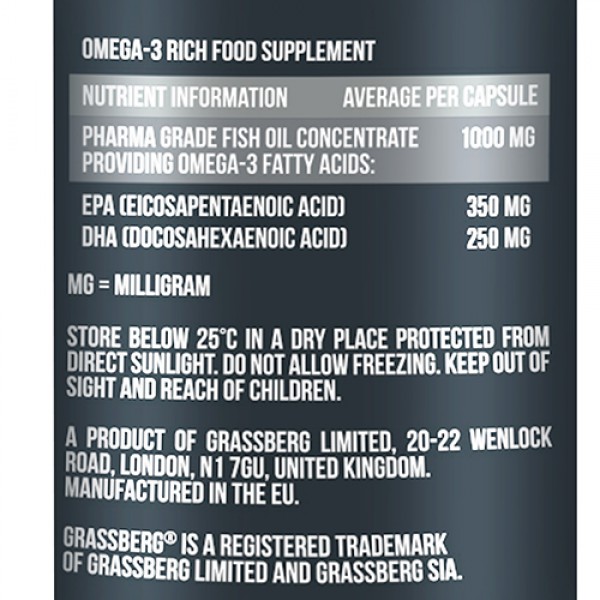 Grassberg Omega 3 `Premium` 55% 60 капсул
