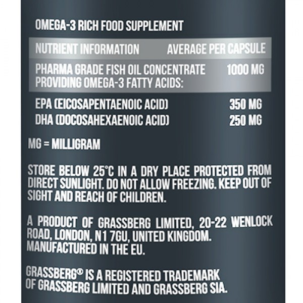 Grassberg Omega 3 `Premium` 55% 90 капсул
