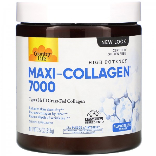 Country Life High Potency Maxi-Collagen 7000 Flavo...