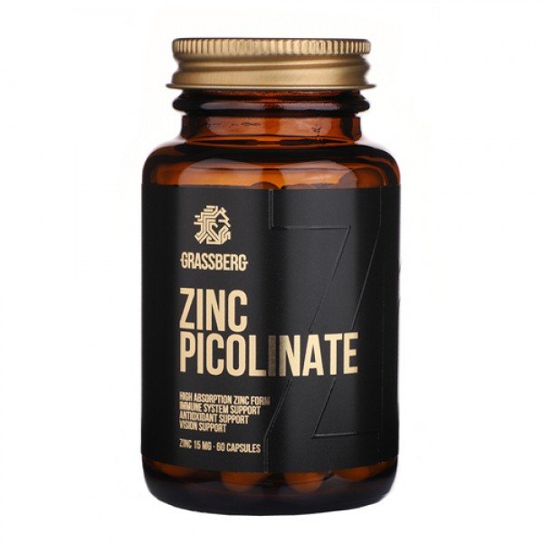 Grassberg Zinc Picolinate 15 mg 60 капсул