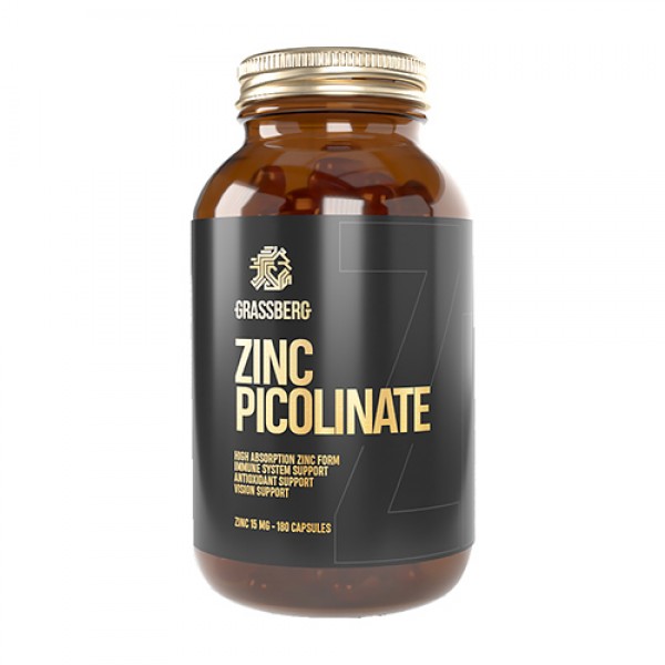 Grassberg Zinc Picolinate 15 mg 180 капсул