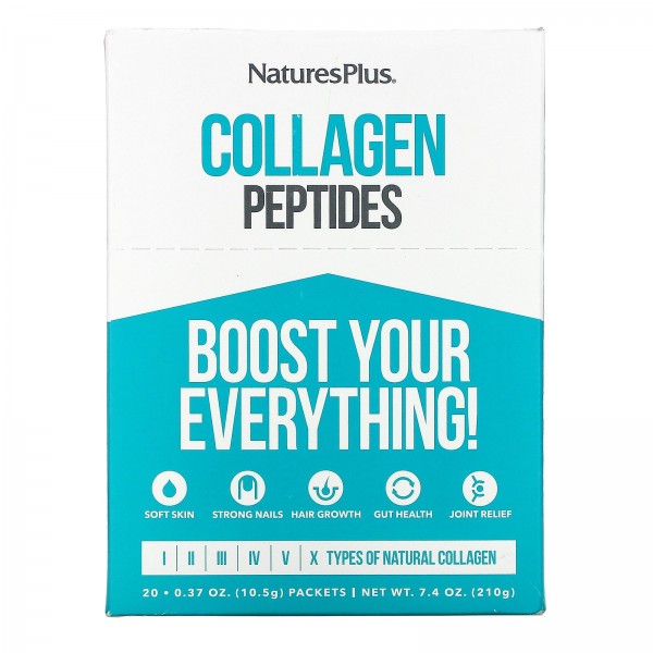 Nature's Plus Пептиды коллагена 20 пакетиков по 10,5 г