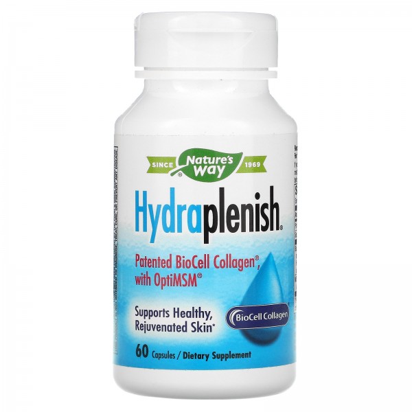Nature's Way Hydraplenish запатентованный коллаген BioCell Collagen с OptiMSM 60 капсул