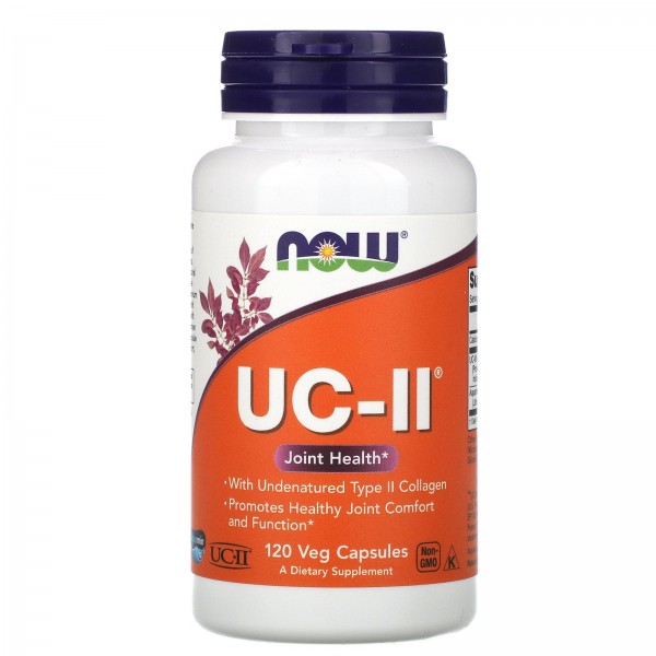 Now Foods UC-II для здоровья суставов неденатурированный коллаген типа II 120 растительных капсул