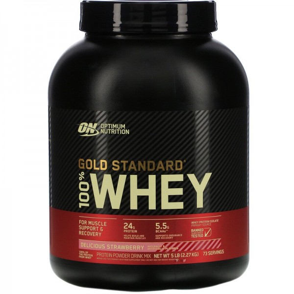 Optimum Nutrition Протеин 100 % Whey Gold standard 2270 г Клубника