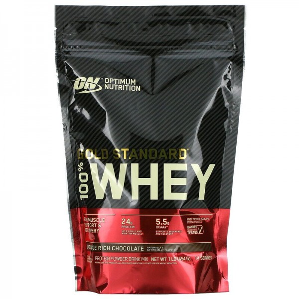 Optimum Nutrition Протеин 100 % Whey Gold standard 454 г Двойной богатый шоколад