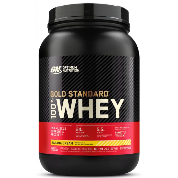 Optimum Nutrition Протеин 100 % Whey Gold standard 908 г Банановый крем