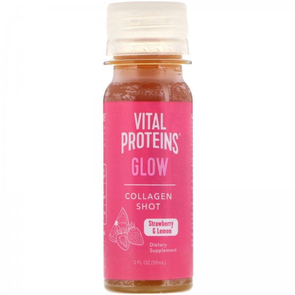 Vital Proteins коллагеновый напиток для сияния кожи клубника и лимон 59мл (2жидк.унции)