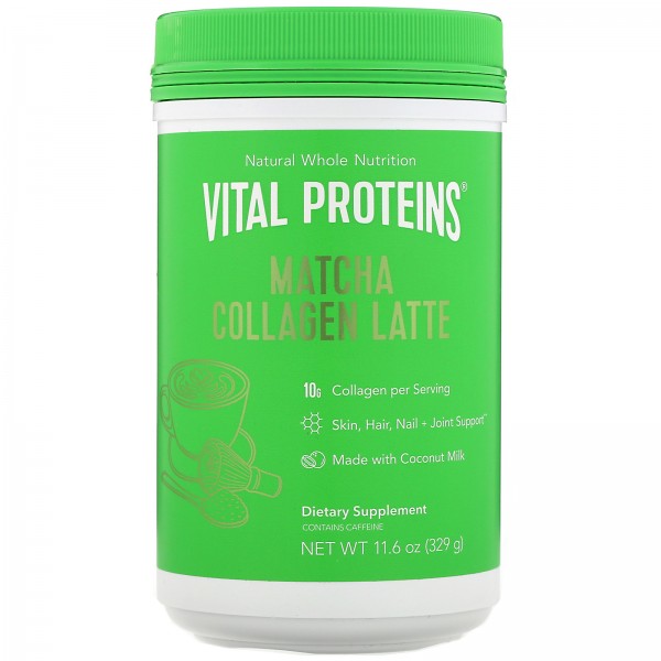 Vital Proteins Матча латте с коллагеном без вкуса 329 г
