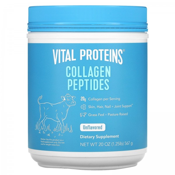 Vital Proteins Пептиды коллагена без вкуса 567 г...