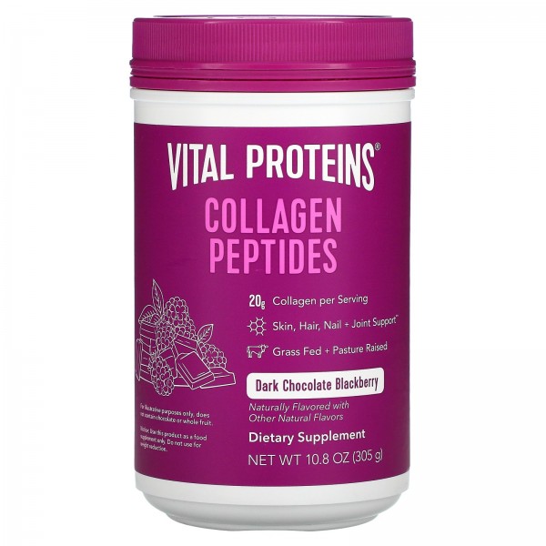 Vital Proteins Пептиды коллагена Темный шоколад-ежевика 305 г