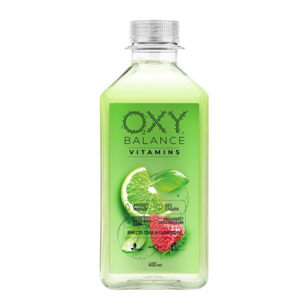 Oxy Balance Напиток `Базилик-клубника-лайм` 400 мл