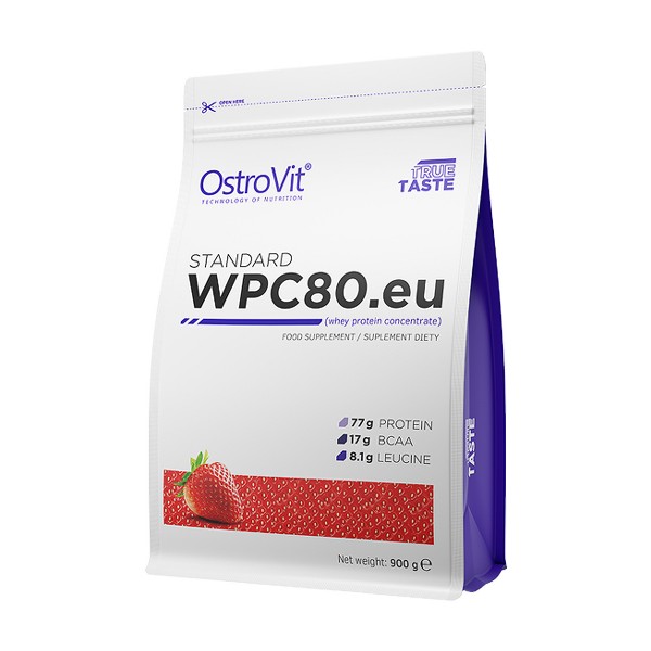 Ostrovit Протеин WPC80 900 г Клубника