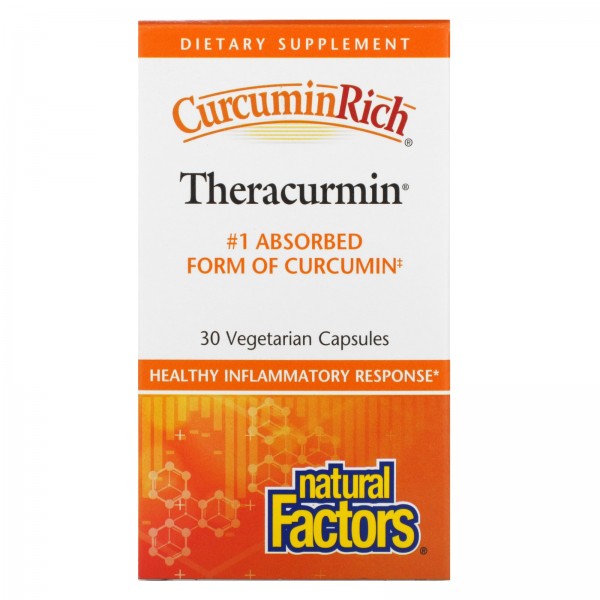 Natural Factors CurcuminRich Theracurmin 30 Vegeta...