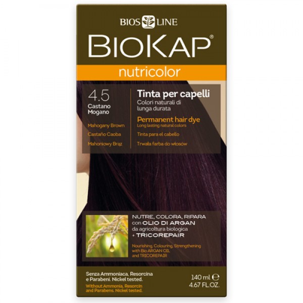 BioKap Краска для волос Махагон (тёмно-коричневато-красный) 4.5 140 мл