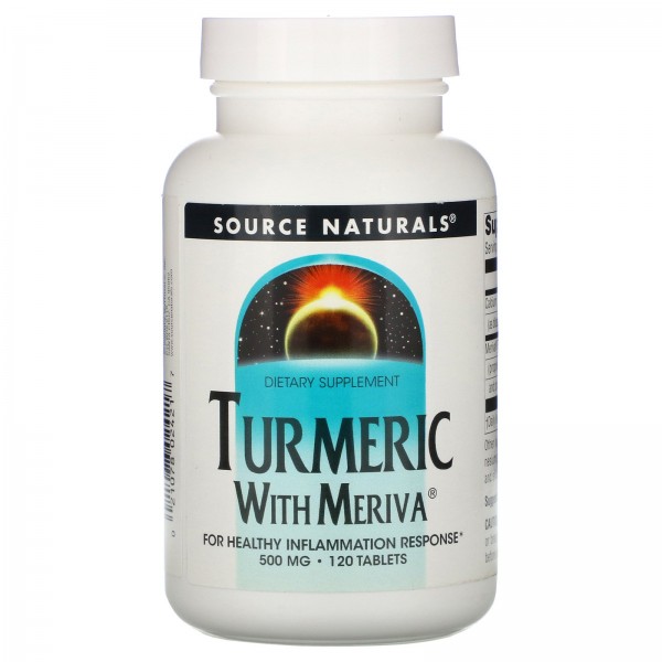 Source Naturals Куркума с Meriva 500 мг 120 таблеток