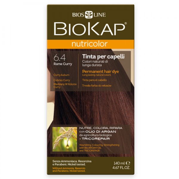 BioKap Краска для волос Медно-Золотистый Карри 6.4...