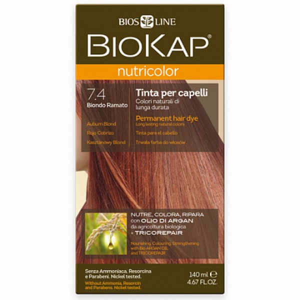 BioKap Краска для волос Золотисто-Каштановый 7.4 140 мл