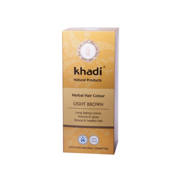 Khadi Растительная краска для волос `Светло-коричневый` 100 г