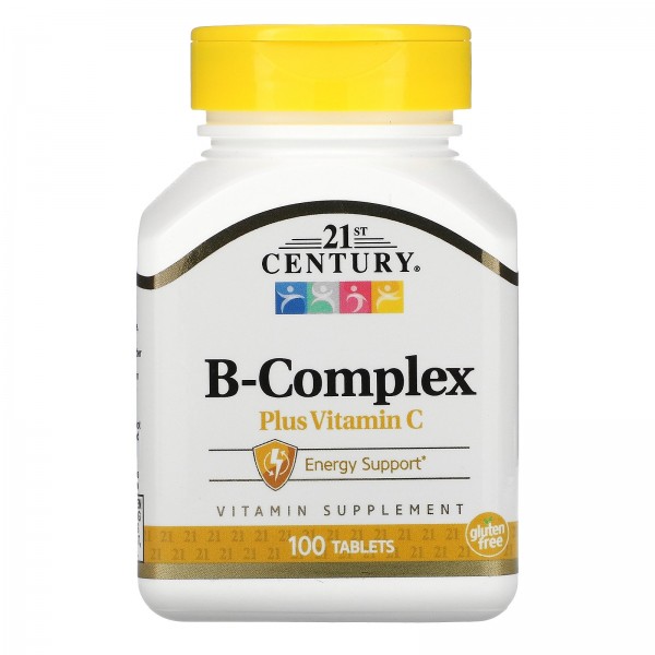 21st Century Б-Комплекс с витамином C 100 таблеток...