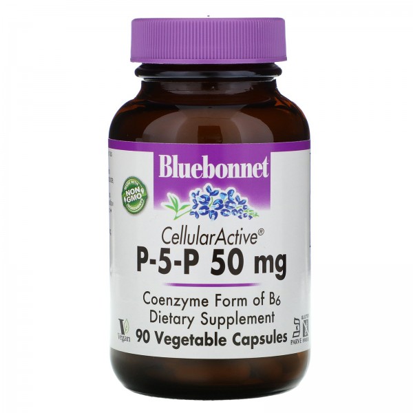Bluebonnet Nutrition P-5-P 50 мг 90 растительных к...