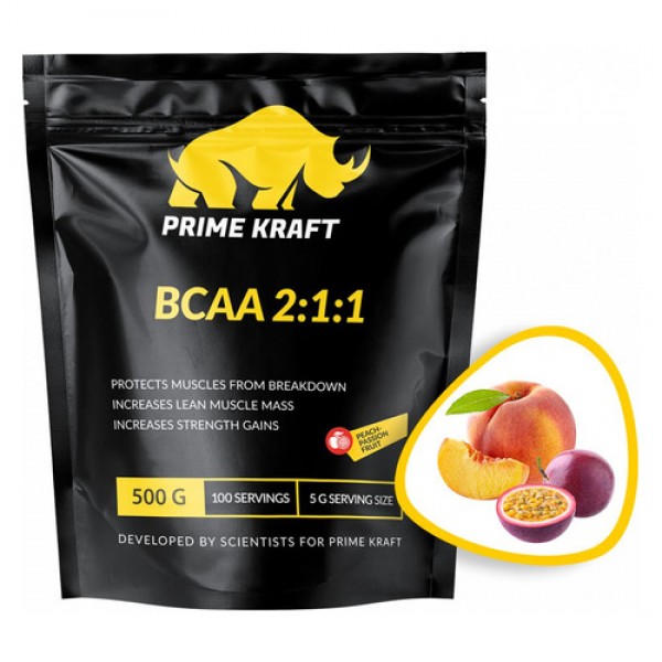 Prime Kraft BCAA 2:1:1 500 г Персик-Маракуйя