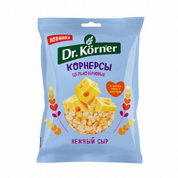Dr. Korner Чипсы кукурузно-рисовые `С сыром` 50 г...