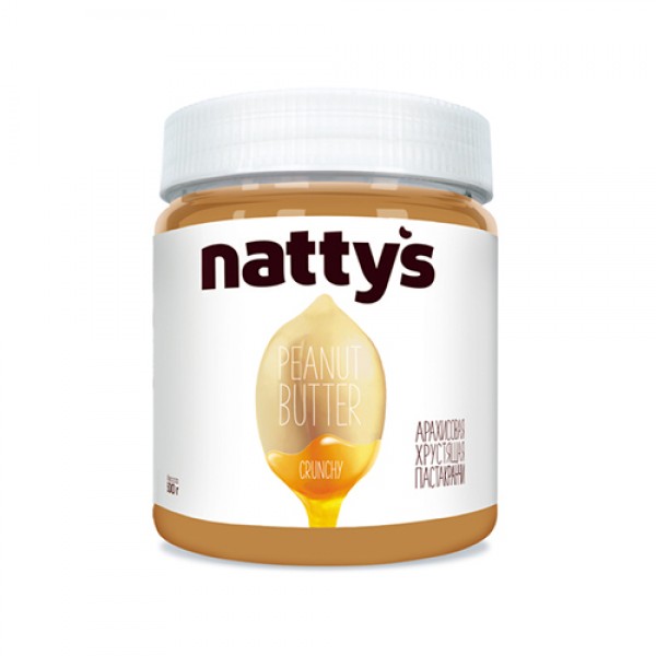 Natty's Паста `Арахисовая хрустящая` 525 г