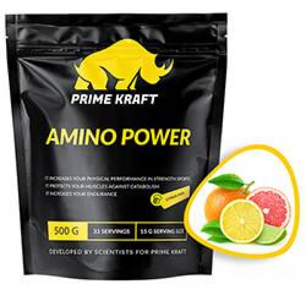 Prime Kraft Аминокислоты Amino Power 500 г Цитрус ...