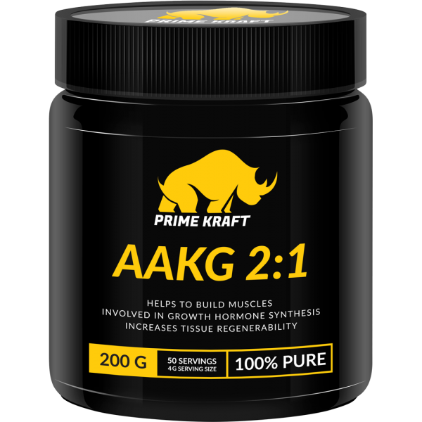 Prime Kraft Аргинин Альфа-кетоглютарат AAKG 2:1 200 г без вкуса